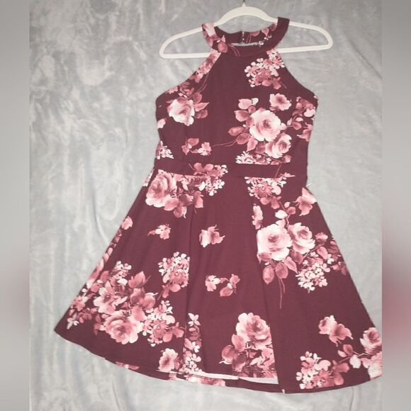 B. Smart Halter Fit and Flare Dress - Picture 1 of 7